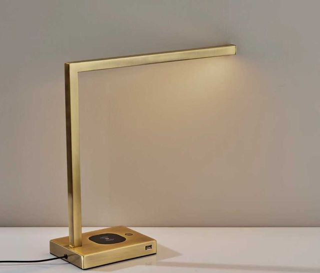 Adesso® Aidan Antique Brass AdessoCharge Charging Desk Lamp-4