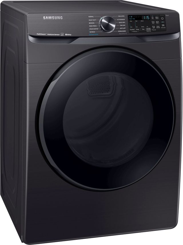 Samsung Fingerprint Resistant Black Stainless Steel Front Load Laundry Pair-1