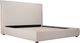 Moe's Home Collection Luzon Wheat Tall Headboard Queen Bed-0