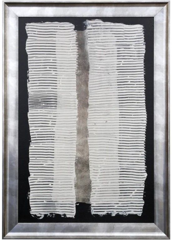 Stylecraft White Pillars II Black/Brown/Gray Wall Art-0