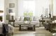 Hammary® Torres Natural Gray Concrete Top Rectangular Coffee Table with Weathered Brown Base-1