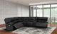 Parker House® Spartacus 6-Piece Black Power Reclining Sectional-2