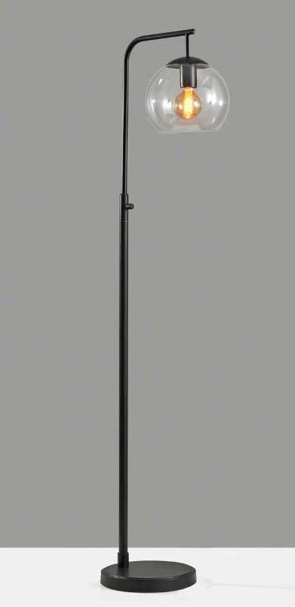 Adesso® Globe Black Floor Lamp-1