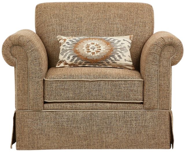 Michael Amini® Carrollton Beige/Light Gray Accent Chair-1