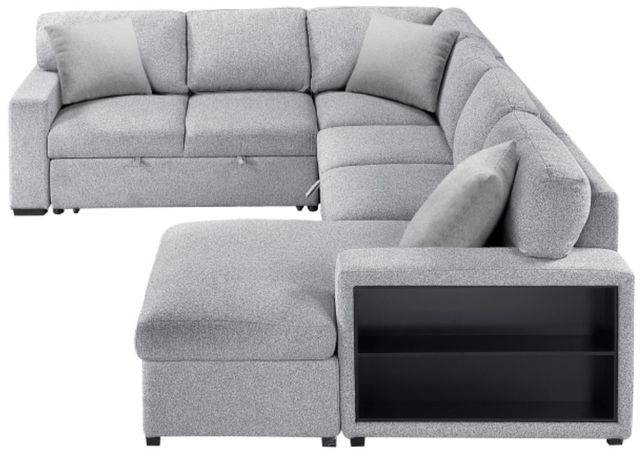 Homelegance® Pompano 4-Piece Gray Right-Arm Facing Sectional and Chaise-2