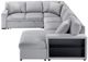 Homelegance® Pompano 4-Piece Gray Right-Arm Facing Sectional and Chaise-2