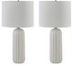 Signature Design by Ashley® Clarkland White Table Lamp-1