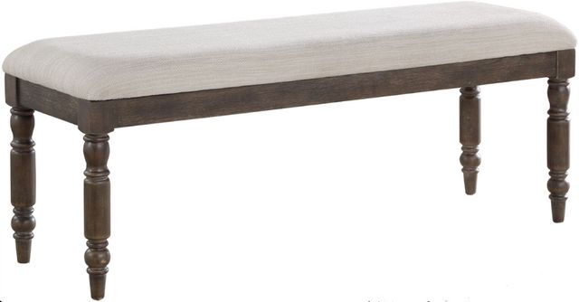 Steve Silver Co. Hutchins Dusty Beige/Dusty Espresso Dining Bench-0