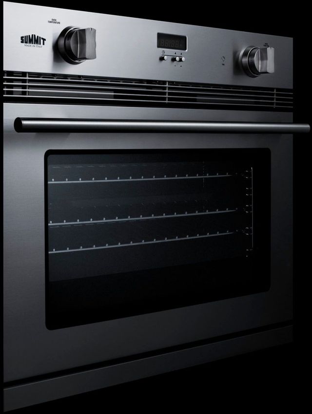 Summit® 30" Stainless Steel Single Gas Wall Oven-2