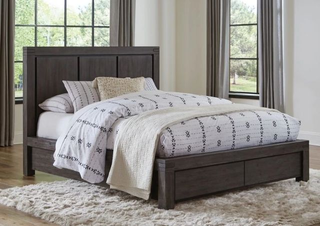 Modus Furniture Meadow Graphite California King Storage Platform Bed-1