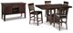 Signature Design by Ashley® Haddigan 6-Piece Dark Brown Counter Height Dining Set-4