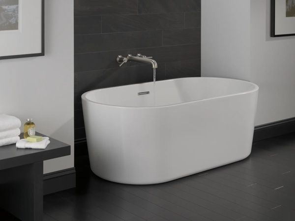 Delta Trinsic® Stainless Wall Mounted Tub Filler-2
