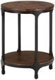 Jofran Inc. Urban Nature Black/Brown Round Chairside Table-2
