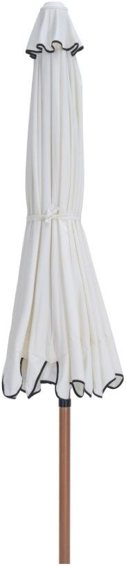 Meridian Furniture Amalfi White Aluminum Outdoor Patio Umbrella-1
