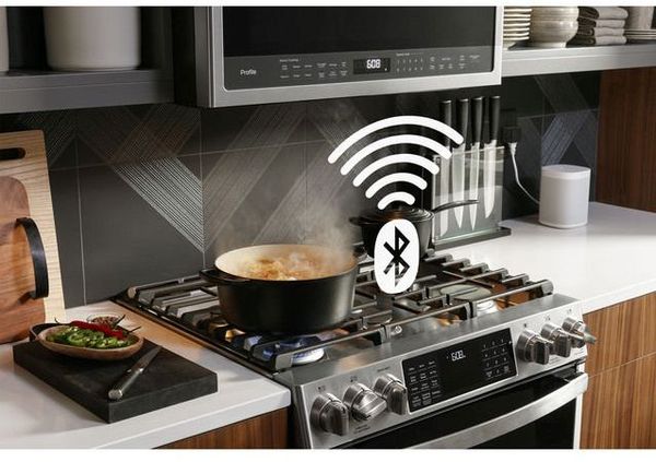 GE Profile 30" Fingerprint Resistant Stainless Steel Freestanding Natural Gas Range