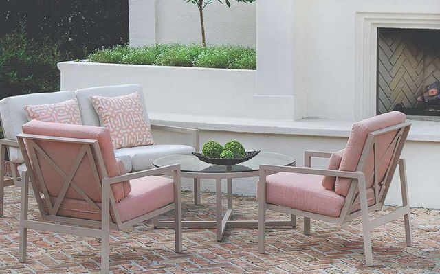 Lane Venture® Contempo Off-White Round Cocktail Table-1