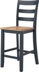 Signature Design by Ashley® Gesthaven 3-Piece Natural/Blue Counter Height Dining Table Set-2