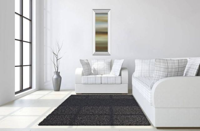 Classy Art Abstract Horizon II by James Mcmaster Mirrored Frame Wall Art-3