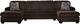 Signature Design by Ashley® Kimlee 3-Piece Chocolate U-Shape Sectional and Double Chaise-0