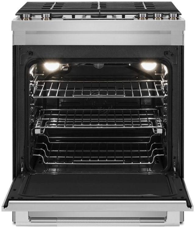 JennAir® RISE™ 30" Stainless Steel Slide-In Natural Gas Range-1