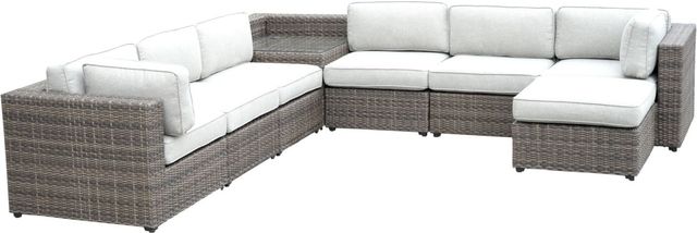 Steve Silver Co. Tamyra 8-Piece Gray Outdoor Sectional-1