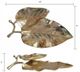 A & B Home Gold Leaf Platter-1