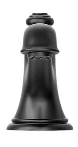 KOHLER® Artifacts® with Bell Design Matte Black Bathroom Sink Faucet Spout with Bell Design-1