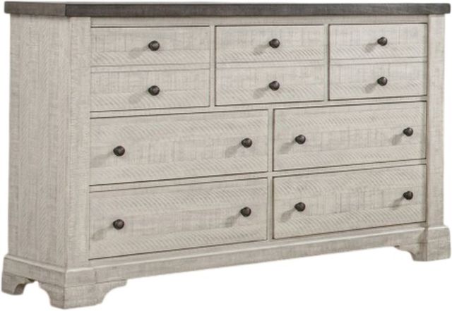 New Classic® Home Furnishings Augusta Rustic White Dresser-0