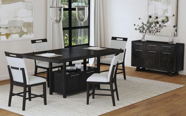 Elements International Transcend Charcoal Counter Dining Table-1