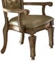ACME Furniture Vendome 2-Piece Bone/Gold Patina Arm Chair Set-2