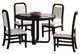 Elements International Ridgemont 5-Piece Black/White Dining Set-0