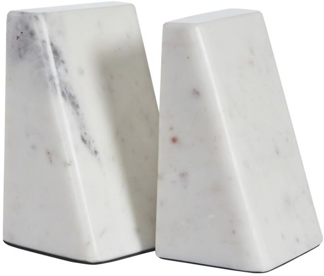 Renwil® Carvella 2-Piece White Bookend Set-3