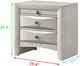 Crown Mark Emily White Nightstand-2