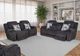 Franklin™ Heston Frenzy Graphite Manual Reclining Sofa-1
