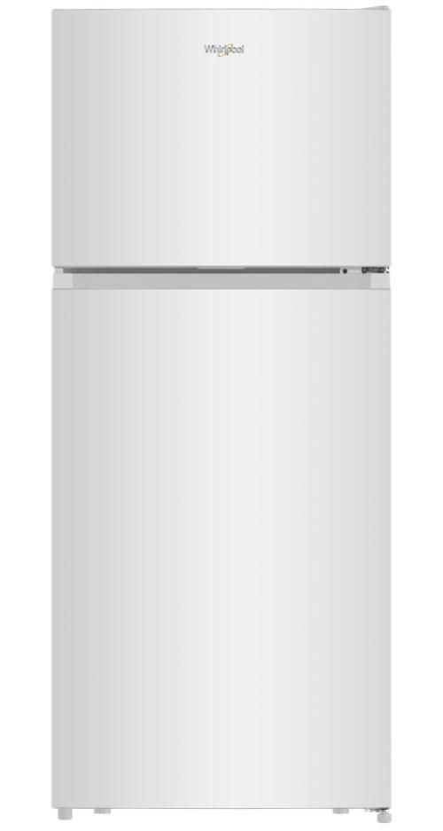 Whirlpool® 28” 17.6 Cu. Ft. White Any-Room-Ready Top Freezer Refrigerator-0