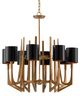 Currey & Company Umberto Brass Chandelier-0
