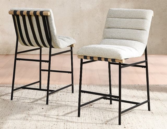 Steve Silver Co. Nicco Black/Eggshell Counter Stool-1