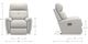 La-Z-Boy® Douglas Charcoal Leather Power Rocking Recliner with Headrest-5