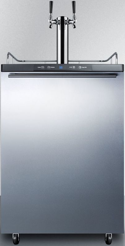 Summit® 5.6 Cu. Ft. Stainless Steel Beer Cooler/Kegerator-0
