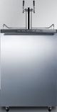 Summit® 5.6 Cu. Ft. Stainless Steel Beer Cooler/Kegerator-0