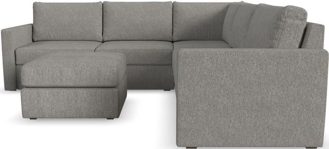 Flex by Flexsteel® 6-Piece Pebble Sectional with Ottoman-1