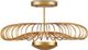 Currey & Company Sheereen Contemporary Gold Leaf Semi-Flush Lighting-1