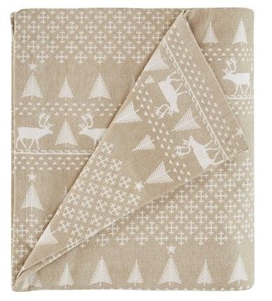 Olliix by Woolrich Flannel Tan Winter Frost California King Cotton Sheet Set-0