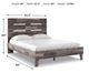 Signature Design by Ashley® Neilsville Multi Gray Queen Panel Platform Bed-4