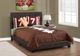 Monarch Specialties Inc. Dark Brown Faux Leather Full Bed-3
