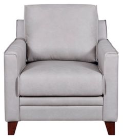 Leather Italia™ Cambria Stanton Gray Accent Chair