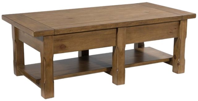 Signature Design by Ashley® Vandenmore Medium Brown Rectangular Cocktail Table-4