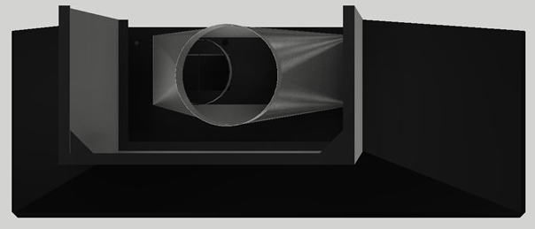 Vent-A-Hood® 66" Black Wall Hood-1