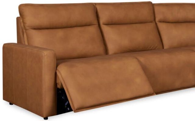 Leather Italia™ Cambria Adell 5-Piece Saddle Reclining Sectional-1