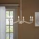 Olliix by Hampton Hill Brighton Distressed White 6-Light Farmhouse Chandelier-4